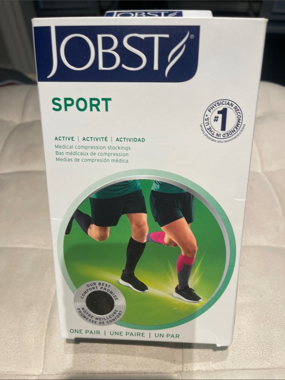 Sport Compression Socks - Black and Pink